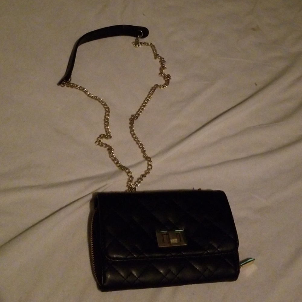 Faux leather purse.